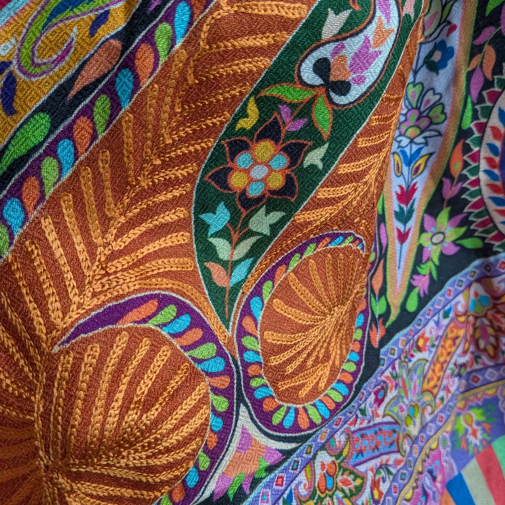 Multicolor Paisley Women's Scarf & Wrap - Picture 5 of 5